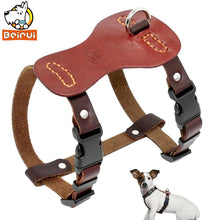 Load image into Gallery viewer, Genuine Leather Dog Harness
