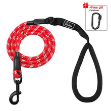 Load image into Gallery viewer, 5ft Reflective Nylon Dog Leash
