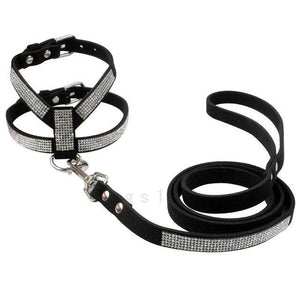 Suede  Dog Harness and Leash