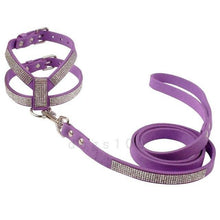 Load image into Gallery viewer, Suede  Dog Harness and Leash
