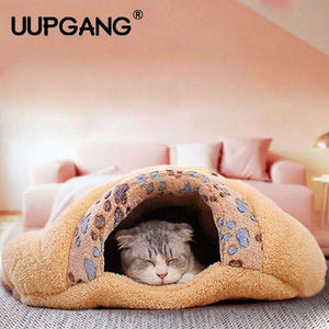 Warm Soft Flannels Cat Bed