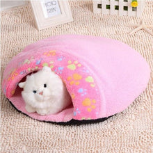 Load image into Gallery viewer, Warm Soft Flannels Cat Bed
